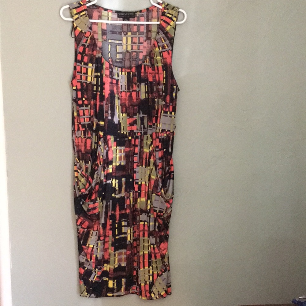 Forever 21 sleeveless colorful dress